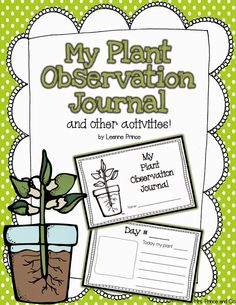 the plant observation journal is shown