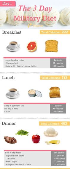 Day1 of the 3 day military diet. Total daily calories: 857 calories. Eating ice cream to lose weight? Here is the real scoop of this popular diet you're dying to read. #3daydiet 3 Day Diet, Breakfast Low Carb, Overnight Oat, Popular Diets, Low Carb Diets, Diet Breakfast, Eating Ice Cream