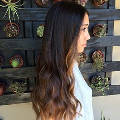 Long+Black+To+Brown+Ombre+Hair Black To Brown Ombre Hair, Black To Brown Ombre, Natural Dark Hair, Dark Face, Brown Ombre Hair, Hair Cut Ideas