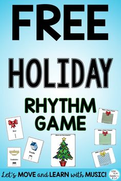 the free holiday rhythm game is available for kids to play with and learn how to use it