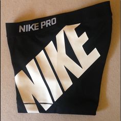 Washed But Never Worn Nike Black Bottoms With Letter Print, Nike Shorts, Nike Black, Black Nikes, Nike Women, Black White, Womens Shorts, Nike, Black And White