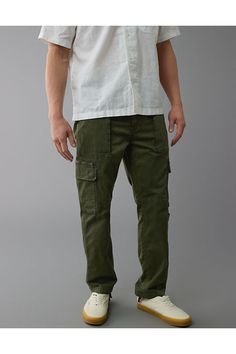 Flex is durable and designed to give you just enough stretch to move with no problem/Specially washed for a lived-in look/Cargo pockets/Convertible hem - rock an open leg or cinch it for a jogger look./These pants are Real Good: Made with the planet Relaxed Fit Green Cargo Jeans With Hip Pockets, Cotton Straight Leg Bottoms For Outdoor Activities, Military Straight Leg Bottoms With Cargo Pockets, Military Style Straight Leg Bottoms With Cargo Pockets, Casual Cargo Jeans With Hip Pockets For Outdoor Activities, Casual Cargo Jeans With Hip Pockets For Outdoor, Military Style Cotton Jeans With Side Pockets, Relaxed Fit Military Cargo Bottoms, Relaxed Fit Utility Cargo Jeans For Outdoor