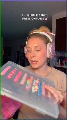 TIKTOK: reaganbaylee why i stopped going to the nail salon and how i do my press on nails at home 🫶💅🏼✨ #pressonnails #pressons #nailart #diynailsathome #diynails Simple Fake Nail Designs, People Doing Their Nails, Press On Nails Tiktok, How To Make Stick On Nails, Get My Nails Done With Me Tiktok, How To Make Press On Nails Look Acrylic, How To Properly Put On Press On Nails, Press On With Acrylic, How To Glue Nails On