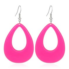 PRICES MAY VARY. Title: KaFu 70s 80s Neon Earrings Geometric Oval Resin Neon Earrings Retro Acrylic Dangle Drop Earrings for Women Girls Party Halloween Costume Accessories. Product Type: Departments > Women > Jewelry > Earrings > Drop & Dangle Plastic Drop Earrings For Party, Trendy Oval Earrings For Party, Trendy Oval Party Earrings, Trendy Pink Teardrop Earrings, 80s Accessories Jewelry, Coral Aesthetic, 1980s Accessories, Neon Earrings, Hot Pink Accessories