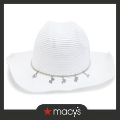 in stock Trendy Summer Hats With Rhinestones, Summer Hats With Rhinestones And Short Brim, White Adjustable Hat With Rhinestones, White Adjustable Rhinestone Hats, Rhinestone Cowgirl Hat, Rhinestone Cowgirl, Cowgirl Hat, Cowgirl Hats, Pick Up