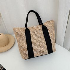 Brand Name: dawndessloOrigin: CN(Origin)Place Of Origin: HE BEI ?ProvinceMain Material: StrawShape: Casual ToteGender: WOMENOccasion: VersatileExterior: NONELining Material: PolyesterPattern Type: SolidDecoration: RibbonsHardness: SOFTStyle: CasualClosure Type: No zipper Rope Knitting, Rattan Handbags, Braided Bag, Boho Handbags, Straw Beach Bag, Knitting Bag, Straw Tote Bag, Straw Handbags, Straw Bags