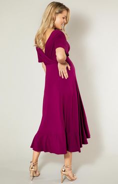 Fall head over heels in love with our new Waterfall Midi Maternity Dress. A stunning design featuring ruffle details on the skirt and a gathered cross-over neckline. Dress up or down and feel the best version of you in this fun and flattering design. Perfect for nursing too! Orchid Pink shade in premium viscose jersey Ruffles on front/side and hem of skirt Cross-over neckline (front & back) Bell shaped sleeves Pull-on-overhead Breastfeeding friendly Made in Britain Midi Maternity Dress, Maternity Occasion Dress, Head Over Heels In Love, Tiffany Rose, Maternity Brands, Pregnant Wedding, Pregnant Wedding Dress, Maternity Nursing Dress, Maternity Midi Dress