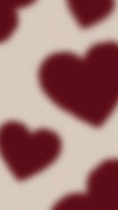 hearts are shown on a white background with red highlights in the shape of heart shapes