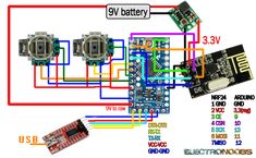 an electronic circuit diagram showing the various components that can be used to make this project