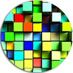 an abstract colorful background with squares and rectangles in different colors on a white background