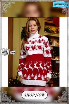 Polyester Innovative Classic Turtleneck Christmas Couple Top White Festive Holiday Sweater, White Holiday Festive Sweater, Red Christmas Holiday Sweater, Red Holiday Party Sweater, Red Christmas Party Sweater, Classic Turtleneck, Christmas Couple, Turtle Neck, Best Deals