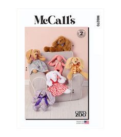 a magazine cover with stuffed animals sitting on a chair