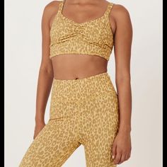 Nwt Spell Wild Thing 7/8s Leggings In Mustard. Size Medium. Measurements Provided In Pics. Typical Stretchy Athleisure Material. Listing Is For The Leggings Only. Animal Print Leggings, Leopard Leggings, Crop Top Set, Pink Animals, Velvet Leggings, Yoga Set, Active Leggings, High Rise Leggings, Pink Leggings