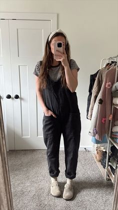 High Roller Outfit, Timeless Teacher Outfits, Jumpsuit And Tshirt Outfit, Relaxed Jumpsuit Outfit, Cardigan Jumpsuit Outfit, We The Free High Roller Jumpsuit, Corduroy Romper Outfit, Halara Overalls Outfit, Free People Onesie Outfit Fall