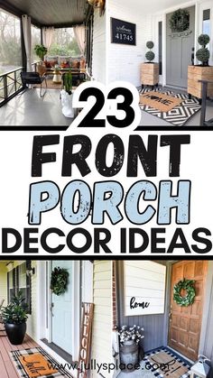 front porch decor ideas that are easy to do and great for any house in the country