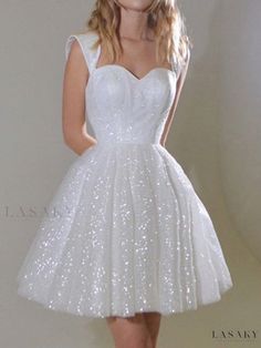 Lasaky - Glamorous Sequined Princess Ball Gown Evening Dress Fit for Formal Events Elegant Homecoming Dresses, Ball Gown Princess, Sequin Ball Gown, Classic Prom Dress, Simple Prom Dress Long, Gown Princess, Evening Mini Dresses, Mini Wedding Dresses, Ball Gowns Princess