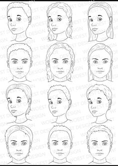 the different faces of people in black and white, each with one individual's face