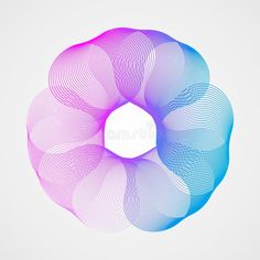 an abstract background with colorful lines and circles royalty illustration