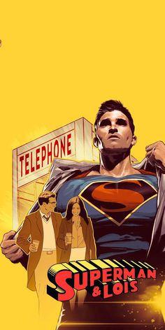 the cover to superman and lois, with an image of a man holding a phone