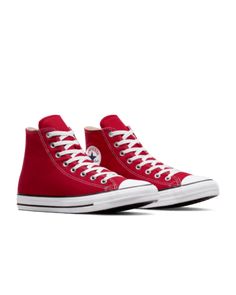 You need a style to rely on. The Chuck Taylor All-Star is a staple: the high-top and oxford silhouettes stay simply classic, while the white laces and star ankle patch give a nod to the legacy of the Chuck. This is the go-with-everything go-to that you won’t get sick of going to. Stock up. Shown: Red Style: M9621-600 Red High Top Converse, Spring Dance, Red High Tops, Red Converse, Pete The Cat, Red Style, Unisex Shoes, Converse Chuck Taylor All Star, Converse High Tops