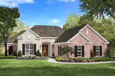 this is an artist's rendering of these european style home plans