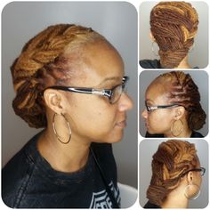 Style by Kim @ Diamond Hair Salon. Indianapolis, IN. Loc Nation, Natural Hair Growth Remedies, Dread Head, Loc Hairstyles, Diamond Hair, Dreadlock Styles, Dreads Styles