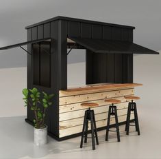 Container Caffe Woodworking Projects Ideas, Food Stall Design, Bar Deco, Wood Working Projects, Mobile Coffee Shop, Woodworking Projects For Beginners, Container Cafe, Outdoor Restaurant Design, Food Kiosk