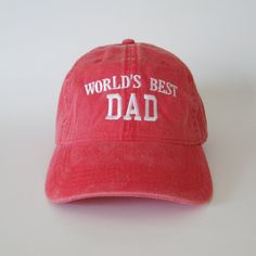 100 % Cotton. One size fits most with an adjustable buckle strap closure. Adult / Unisex Thick ,Soft , and light material. Very nice quality built hats with quality embroidery work. Adjustable Dad Hat With Curved Visor For Baseball Season, Adjustable Curved Visor Dad Hat For Baseball, Adjustable Dad Hat For Father's Day, Casual Baseball Cap With Flat Bill As Gift, Casual Flat Bill Baseball Cap As Gift, Dad Hat With Flat Bill For Baseball Season, Casual Baseball Cap With Embroidered Logo As Gift, Cotton Trucker Hat With Curved Bill As Gift, Father's Day Cotton Hat With Curved Bill