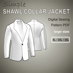 the simple shawl collar jacket sewing pattern is easy to sew and can be used for