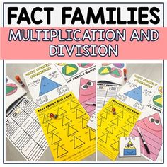 fact families worksheets and activities for division