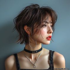 Pixie With Wispy Bangs, How To Look Feminine With Short Hair, Long Pixie With Bangs, Short Feminine Haircut, Long Pixie Cut With Bangs, Feminine Short Hair, Woman Draw, Bang Styles, Pixie Cut With Long Bangs