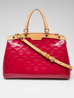 Louis Vuitton Rose Indian Monogram Vernis Brea MM Bag Description A chic and sophisticated everyday Louis Vuitton bag to carry all your daily essentials. This Louis Vuitton Monogram Vernis Brea MM Bag is the medium version of the Brea collection and is a feminine and modern interpretation of the classic Doctor's bag. It features top handles for handheld use and several pockets inside for plenty of storage. Perfect for everyday use. Retail price is $2730. The Louis Vuitton Monogram Vernis line was first introduced in 1998. In French "vernis" means varnish which explains the shiny and sparkly effect of the bags. It is a monogram embossed coated leather which is like patent leather and has been released in many different colors throughout the years. Condition The exterior vernis is clean with A Monogram, Doctor Bag, Vuitton Bag, Daily Essentials, Inside Pocket, Louis Vuitton Monogram, Louis Vuitton Bag, Patent Leather, Monogram