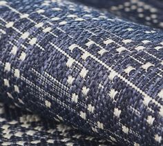 closeup of blue and white checkered fabric