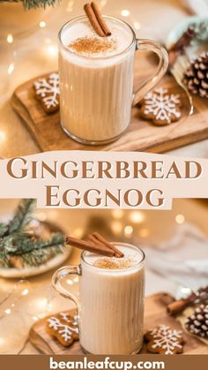 Gingerbread Eggnog: The Coziest Holiday Drink Bourbon Eggnog, Chocolate Eggnog, Eggnog Latte, Holiday Eggnog, Spiced Chocolate, Best Christmas Recipes