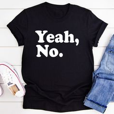 Yeah No Tee #wearingtoday #tiredmom #peachysunday #millennialmom #momlifebelike #womenstyle #fashion #momstyle #clothing #keepingitreal Sahm Fashion, Jeans Cardigan, Sassy Tee, Women Empowerment Quotes, Teacher Style, Mom Style, Grocery Store, Favorite Jeans, Affordable Fashion