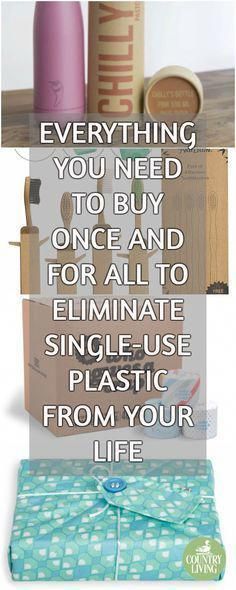 a poster with the words everything you need to buy is one and for all to minimize single use plastic from your life