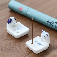 PRICES MAY VARY. 【Cute mini ceramic handicraft】: The Kawaii Cat/Dog incense holder is kilned at high temperature with High-grade white ceramic. Package:Includes 2 incense holder, Cat incense holder x1, Dog incense holder x1. Size: length 1.42 ″, width 1.42 ″, and height 1.41″ , Stick Hole: diameter 3.5 mm. 【Unique Japanese design】:The simple design has a very elegant and practical design, The cute cat/dog lie stand to the Incense holder to accompany you and add vitality to your room. Hole is lar Snake Gift, Peacock Gifts, Stick Diy, Squirrel Gift, Whale Gift, Alpaca Gifts, Duck Gifts, Incense Stick Holder, Incense Burner Holder