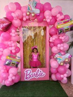 Y asi quedo la decoracion del cumple de mi hija 😍 Aaliyah Birthday, Barbie Event, 7 Birthday, Fiesta Birthday Party, Girls Birthday Party Decorations, Fiesta Birthday