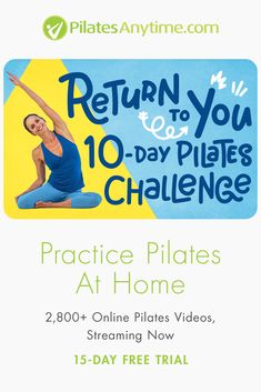 a woman doing yoga poses with the words return to you 10 - day plates challenge