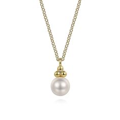 Elegant 14k Gold Pearl Necklace, Elegant Yellow Gold Necklace With Pearl Chain, Elegant 14k Gold Pearl Pendant Necklace, Elegant Yellow Gold Akoya Pearl Necklaces, Formal White Gold 14k Pearl Necklace, Formal 14k White Gold Pearl Necklace, Formal 14k Gold Necklace With Pearl Pendant, Elegant 14k Gold Hallmarked Necklace, Elegant 14k Gold Pearl Necklace In Gold