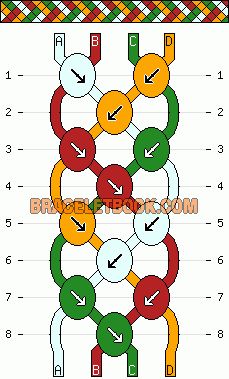 the diagram shows how many different colors can be used to make this bead pattern