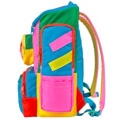 Bubble Gummy Alex Mega Backpack – Mokuyobi Fun Travel Backpack With Zipper Closure, Playful Nylon Travel Bags, Fun Multicolor Bags For Outdoor Activities, Playful Multicolor Outdoor Bag, Playful Multicolor Backpack With Zipper Closure, Playful Green Backpack For Travel, Playful Travel Backpack With Zipper Closure, Multicolor Travel Backpack With Pockets, Fun Multicolor Backpack For Travel