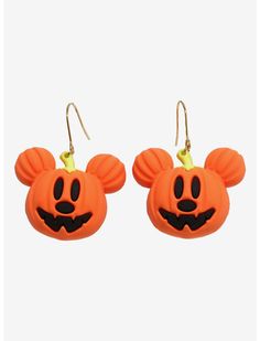 Pumpkin Mickey, Pumpkin 3d, Mouse Pumpkin, Mickey Mouse Pumpkin, Tee Bag, Disney Earrings, Mickey Pumpkin, Disney Up, Easter Sale