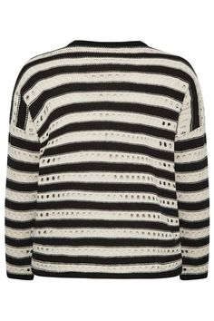 YOURS Plus Size Black & White Stripe Crochet Jumper Yours Clothing Stripe Crochet, Stripe Jumper, Crochet Jumper, Oversized Jumper, Plus Size Black, On Repeat, Black Crop, Snake Print, Stripes Design