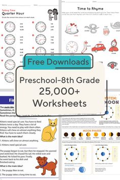 the printable worksheet for preschool and homeschool students to practice their math skills