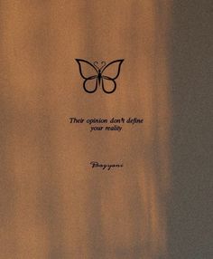 an image of a butterfly on the back of a bag with a quote written in it