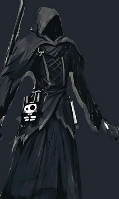 The Sims 4: Grim Reaper Concept Art Grim Reaper Concept Art Character Design, Grim Reaper Design Concept Art, The Grim Reaper Drawing, Dnd Grim Reaper, The Grim Reaper Art, Grim Reaper Concept Art, Masked Figure Art, Grim Reaper Art Drawings, Reaper Clothes