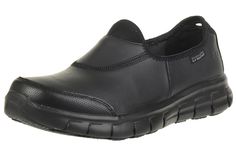 PRICES MAY VARY. Slip resistant rubber outsole is oil resistant Smooth solid leather upper Protective leather toe and heel overlays Heel pull-on loop Stretch top panel.Soft fabric shoe lining Womens Safety, Professional Shoes, Track Shoes, Fabric Shoes, Skechers Women, Kids Luggage, Safety Shoes, Healthcare Professionals, Work Shoes