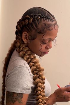 20 Trendy Butterfly Braid Hairstyles in 2023 Braided Hairstyles One Braid, Butterfly Dutch Braid, 2 Bohemian Braids, Dutch Braids For Black Women, Two Boho Feed In Braids, Twist Locs, Style Braids, Butterfly Braid, Braids Twist