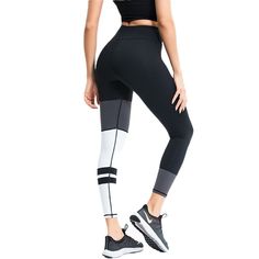 Item Type: Women's Bottoms Material: Polyester, Spandex Closure Type: Elastic Top Season: Summer Package Includes: 1 x Leggings Size Info: Size Waist (cm / inch) Length (cm / inch) S 60 / 23.62 84 / 33.07 M 64 / 25.20 85 / 33.46 L 68 / 26.77 86 / 33.86 XL 72 / 28.35 87 / 34.25 Black Elastane Yoga Pants Sportswear, Black Elastane Yoga Pants, Black Elastane Sportswear Tights, Black High-waist Sporty Leggings, Black Elastic Gym Bottoms, Black Elastic Workout Leggings, Black Stretch Sportswear Bottoms, Black Elastic Yoga Pants For Gym, Black Elastic Gym Leggings